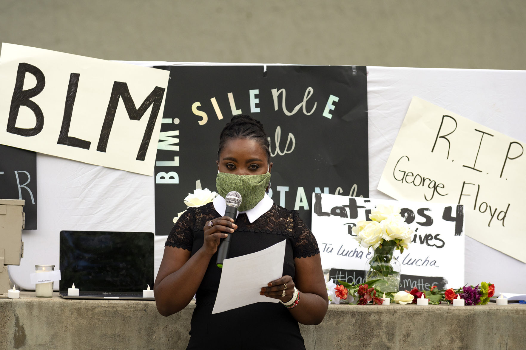 A vigil for George Floyd and others